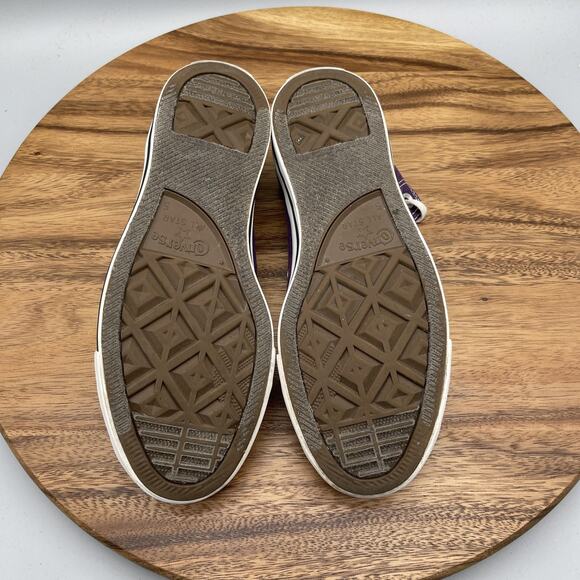 Converse Chuck Taylor All Star Shoes Womens Size 7 Purple High Tops Casual Skate - Picture 7 of 8